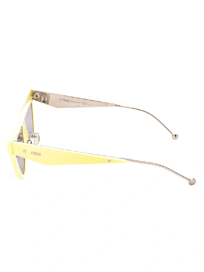 Shop Fendi Sunglasses In Gue Yellow