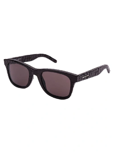 Shop Saint Laurent Sunglasses In Black Black Grey