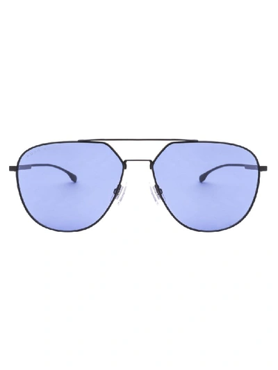Shop Hugo Boss Sunglasses In Ku Matt Black