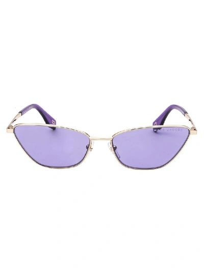 Shop Marc Jacobs Sunglasses In Vur Violet