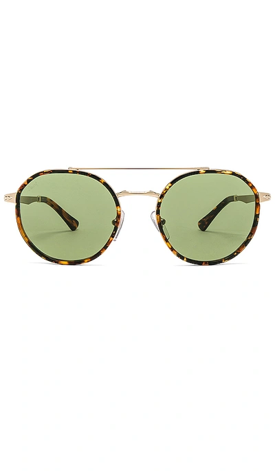 Shop Persol Po2456s In Gold & Green