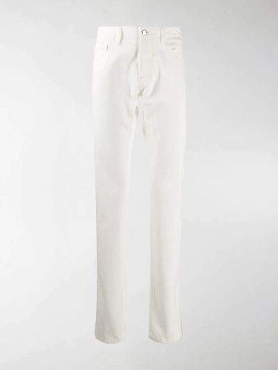 Shop Moncler Genius Moncler 1952 Denim Pants In White