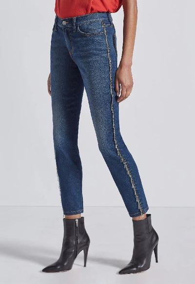 Shop Current Elliott The Chained Stiletto Jean In Hellberg W,chain