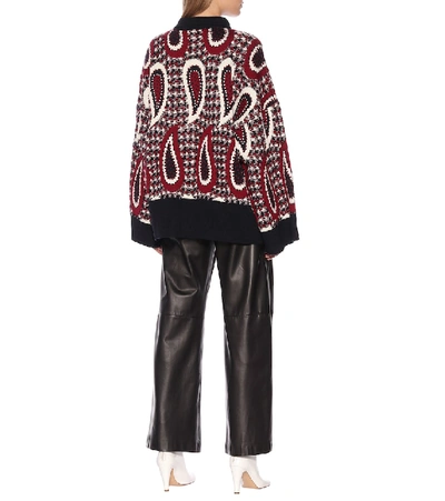 Shop Jw Anderson Paisley Crochet Wool Sweater In Red