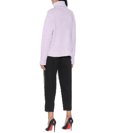 Shop Philosophy Di Lorenzo Serafini Wool-blend Sweater In Purple