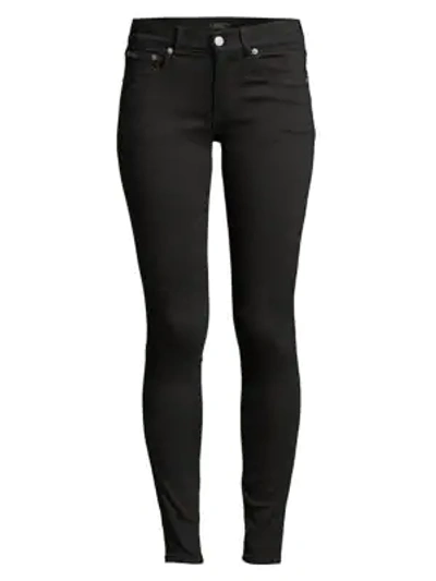 Shop Polo Ralph Lauren Mid-rise Super Skinny Jeans In Black