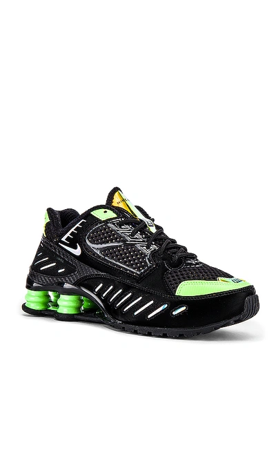 Shop Nike Shox Enigma Sp Sneaker In Black & Lime Blast