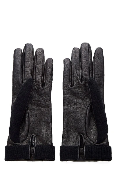 Pre-owned Chanel Black Lambskin Gloves