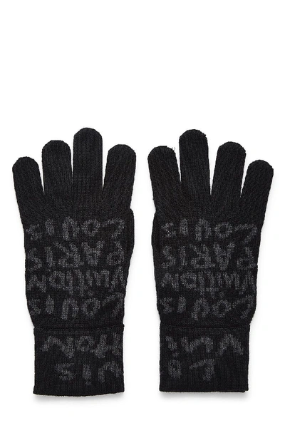 Shop Pre-owned Louis Vuitton Stephen Sprouse X  Black Wool Gloves