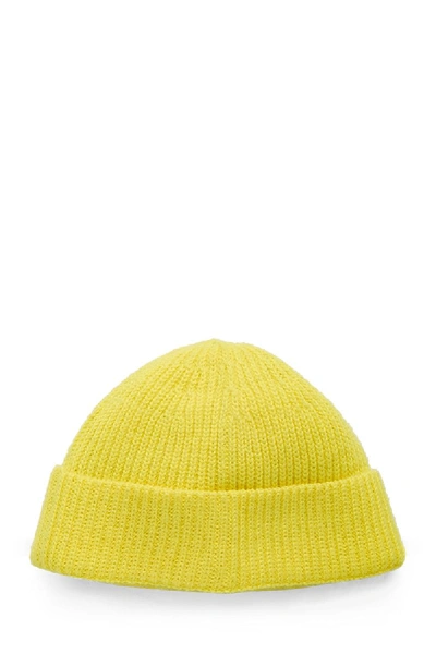 Pre-owned Louis Vuitton Yellow & Grey Reversible Knit Beanie