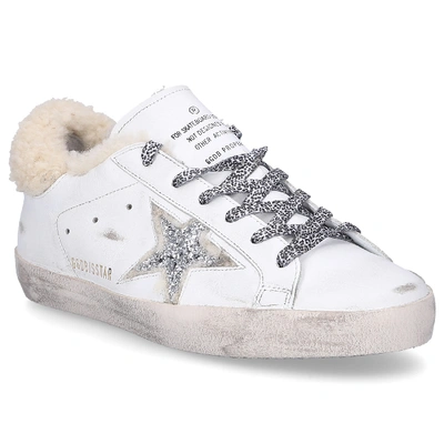 Shop Golden Goose Low-top Sneakers Superstar In Silver,white