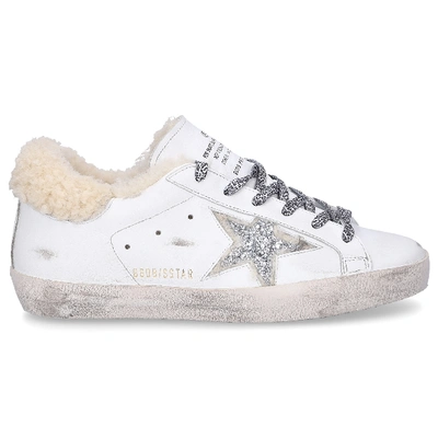 Shop Golden Goose Low-top Sneakers Superstar In Silver,white