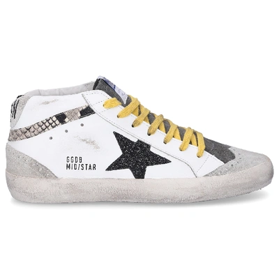 Shop Golden Goose High-top Sneakers Mid Star In Grey,white