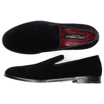 Shop Dolce & Gabbana Slip-on Shoes Milano In Black