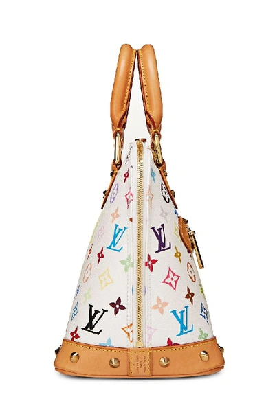 Pre-owned Louis Vuitton Takashi Murakami X  White Monogram Multicolore Alma Mm