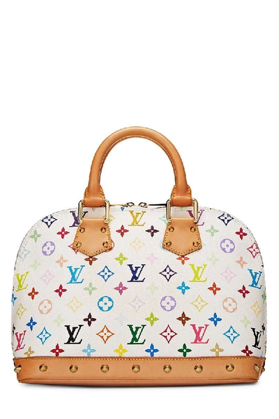 Pre-owned Louis Vuitton Takashi Murakami X  White Monogram Multicolore Alma Mm
