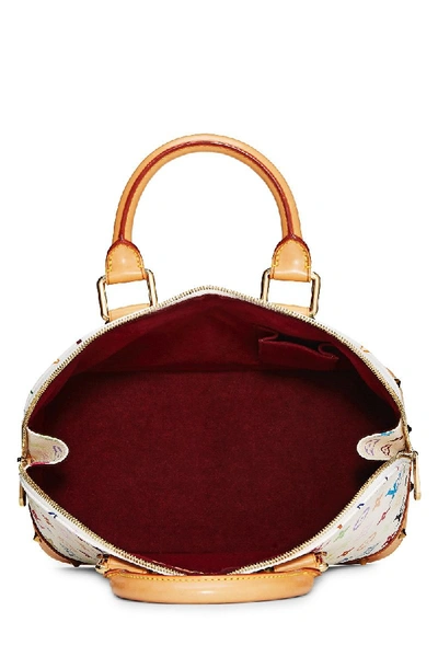 Pre-owned Louis Vuitton Takashi Murakami X  White Monogram Multicolore Alma Mm