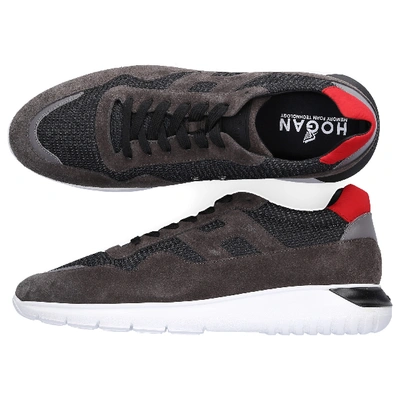 Shop Hogan Low-top Sneakers Interactive 3 Logo Grey Red White