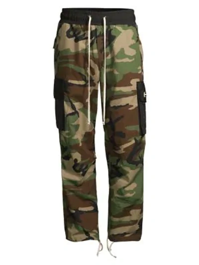 Shop Daniel Patrick M93 Camouflage Cargo Pants In Camo Black