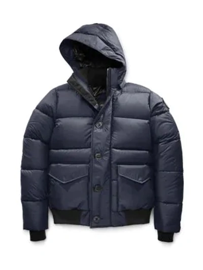 Shop Canada Goose Ventoux Regular-fit Down Nylon Puffer Parka In Navy