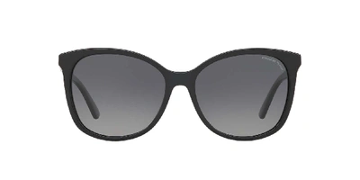 Coach Woman Sunglass Hc8271u L1101 In Dark Grey Gradient Polar