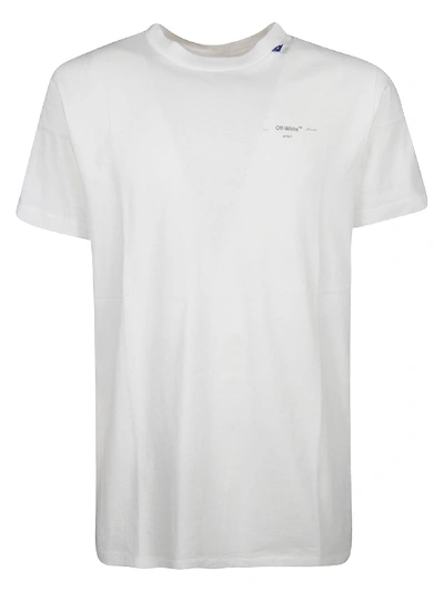 Shop Off-white Unfinished T-shirt In White/silver