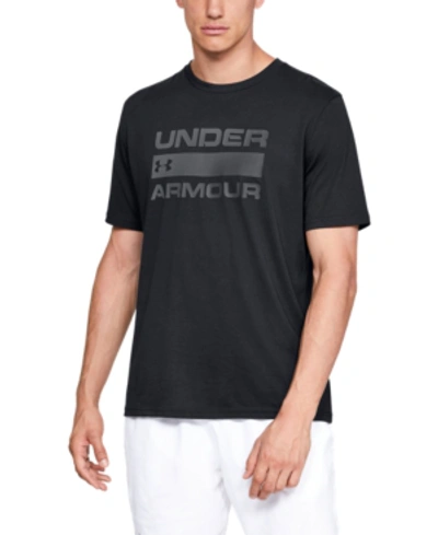 Shop Under Armour Men's Team Issue Wordmark T-shirt In 001 Black
