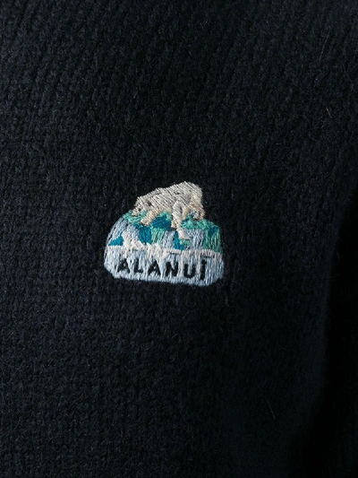Shop Alanui Global Warming Oversized Sweater In Blue