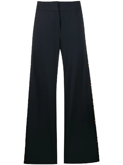 Shop Monse Blend Wool Trousers In Blue