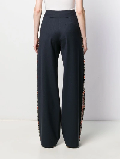 Shop Monse Blend Wool Trousers In Blue