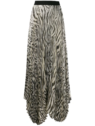 Shop Alice And Olivia Katz Long Skirt In Brown