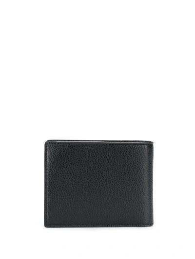 Shop Emporio Armani Leather Bifold Wallet In Black