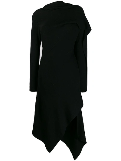 Shop Monse Wool Dress In Black