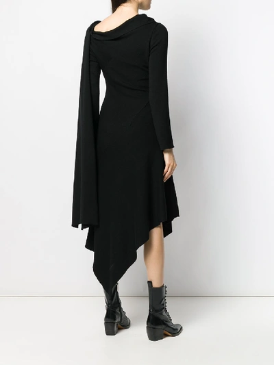 Shop Monse Wool Dress In Black