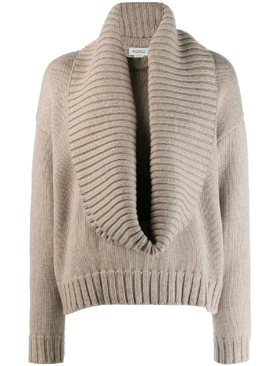 Shop Monse Wool Sweater In Grey