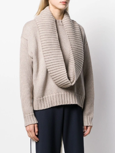 Shop Monse Wool Sweater In Grey