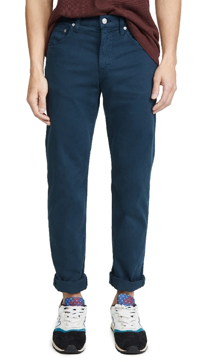 Shop Citizens Of Humanity Gage Classic Straight Jeans In Satellite/dark Blue