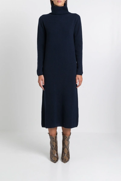 Shop Max Mara Bernini Knit Dress In Blu