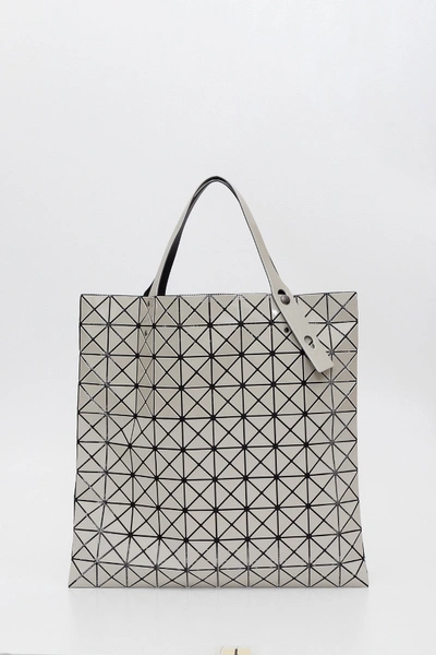 Shop Bao Bao Issey Miyake Prism Bi-texture Tote In Beige