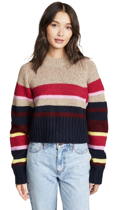 Shop Current Elliott The Moonshine Sweater In Brown & Multi