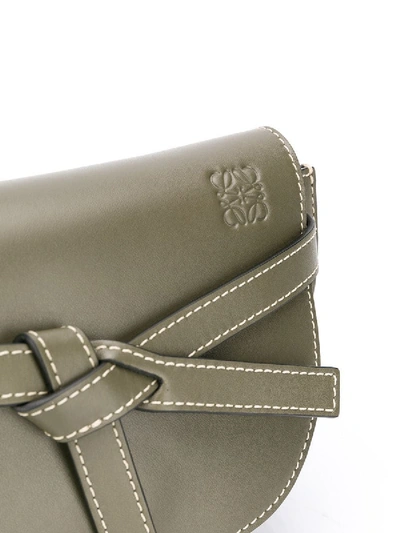 Shop Loewe Khaki Green Gate Bum Bag