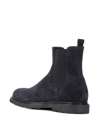 Shop Paul Smith Leather Ankle Boot In Blue