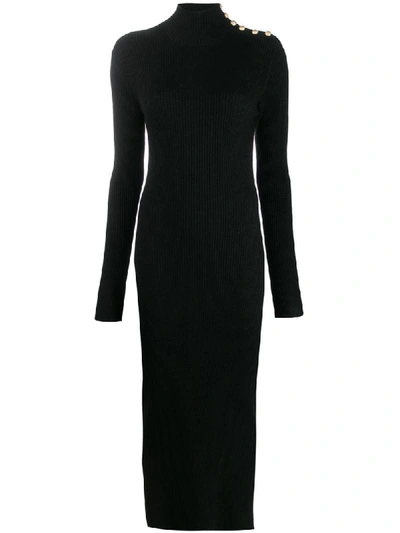 Shop Zadig & Voltaire Fashion Show Mireille Knitted Dress In Black