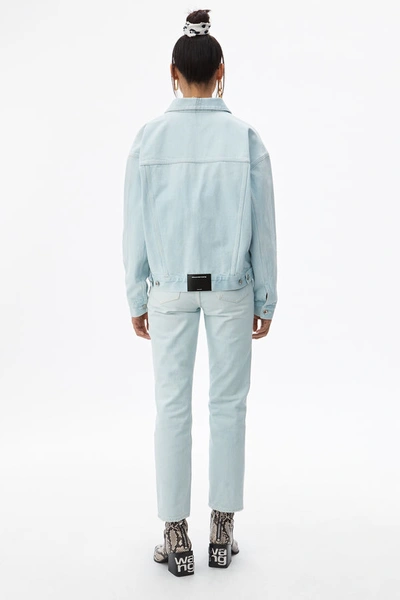 Shop Alexander Wang Game Jacket In Pale Blue