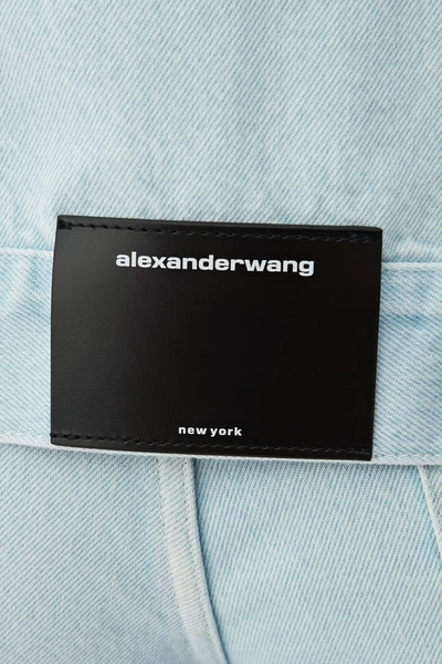 Shop Alexander Wang Game Jacket In Pale Blue