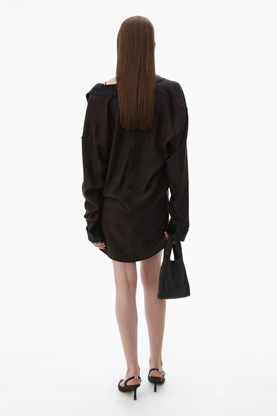 Shop Alexander Wang Draped Pajama Romper In Black