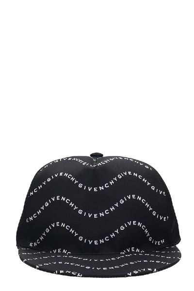 Shop Givenchy Cap Flat Peak Hats In Black Nylon
