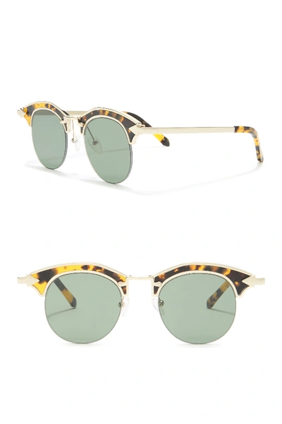 Shop Karen Walker Buccaneer 47mm Sunglasses In Crazy Tort