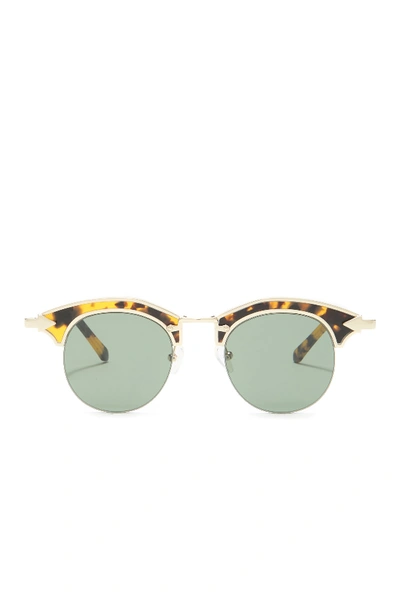 Shop Karen Walker Buccaneer 47mm Sunglasses In Crazy Tort
