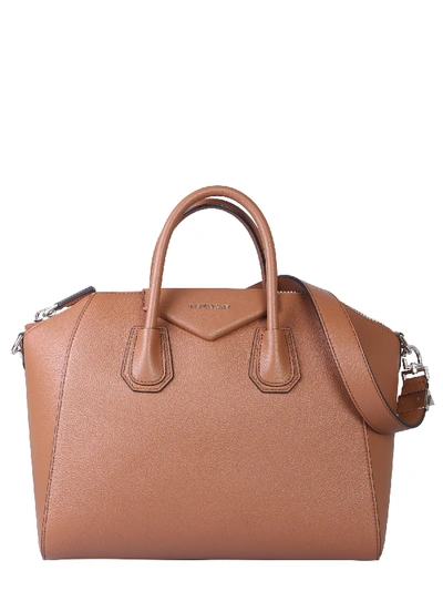 Shop Givenchy Antigona Bag In Brown